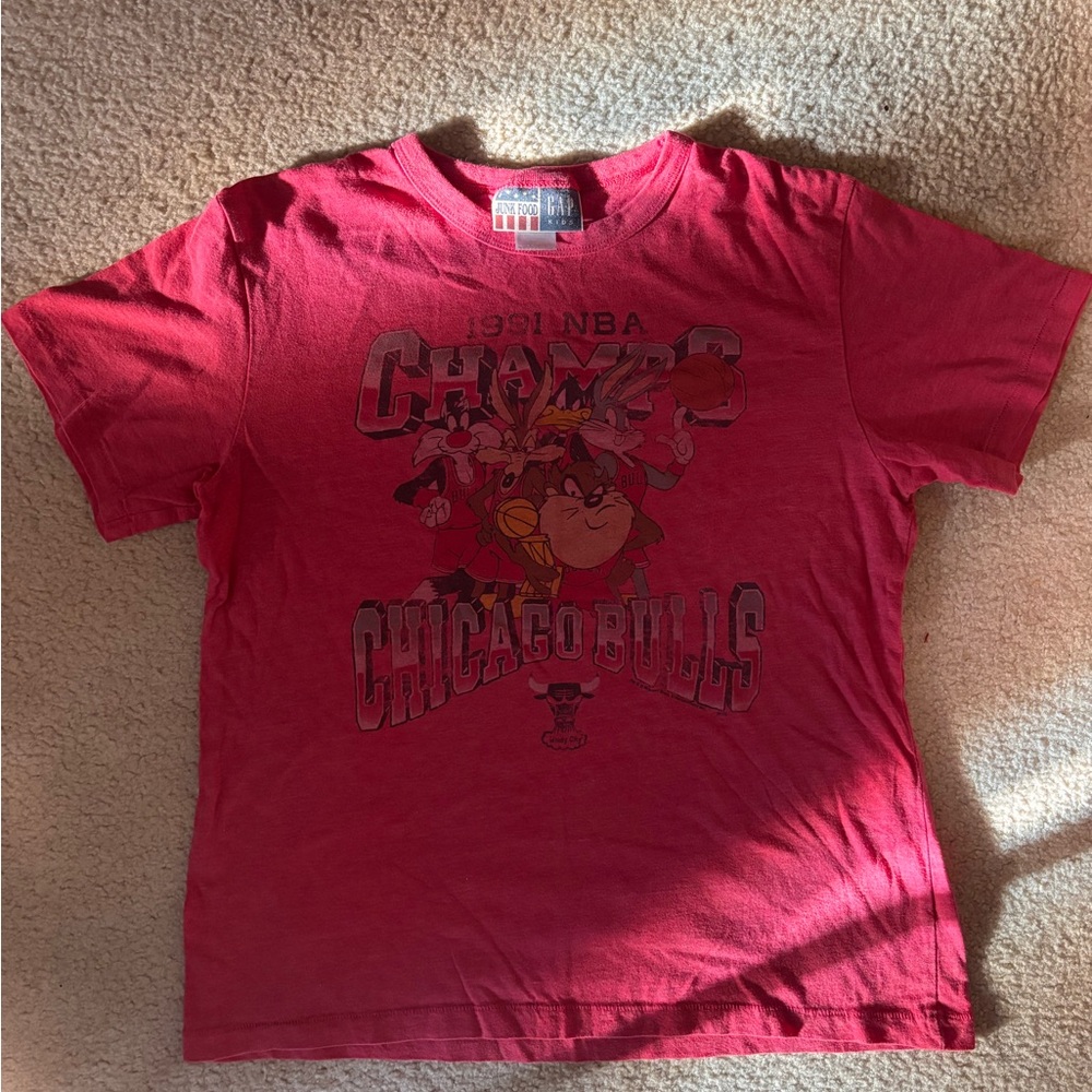 Junk Food x GAP KIDS 1991 Chicago BULLS LOONEY TUNES T-Shirt Sz XXL (14-16)